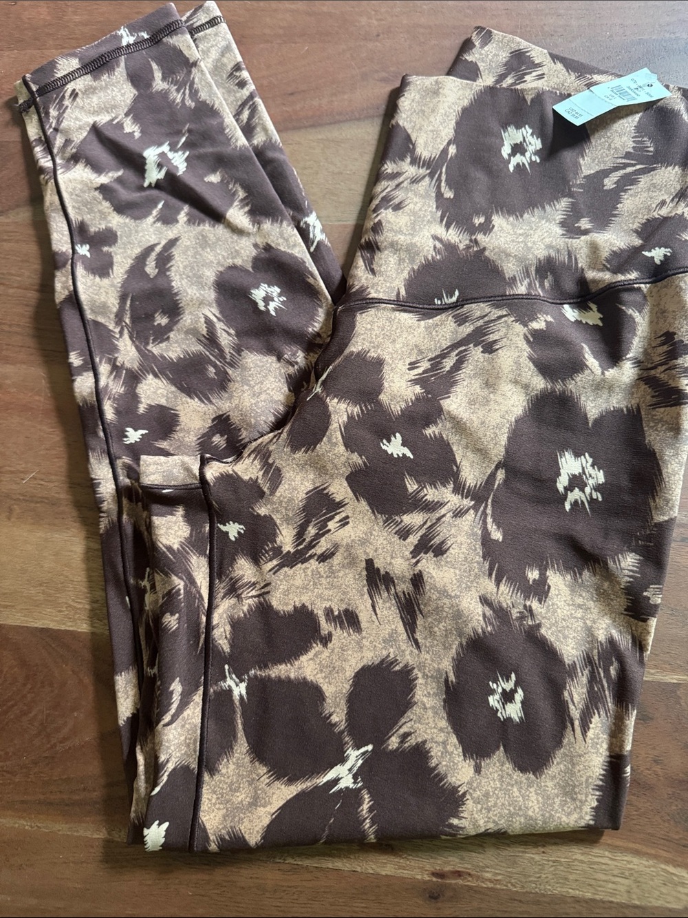 Aerie Offline real me Women’s High-Waist Brown floralLeggings NWT